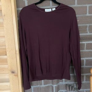 Wine colored shirt in an XL